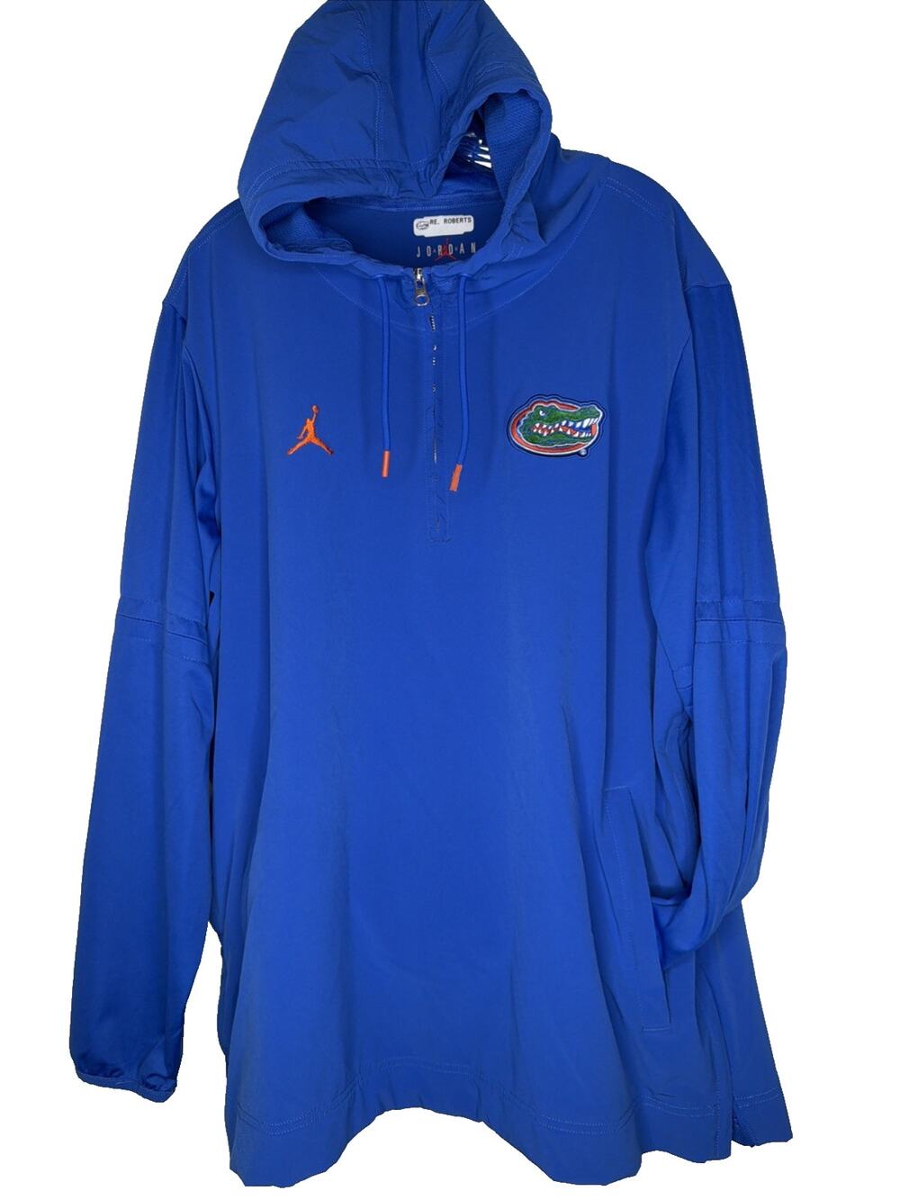 Florida Gators Football Team Issued Blue 1/4 Quarter Zip Jacket Jordan Men’s XL